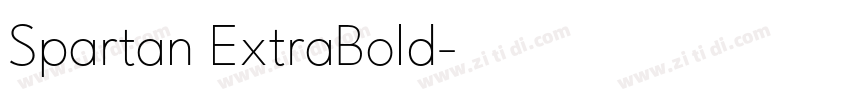 Spartan ExtraBold字体转换 Spartan ExtraBold字体转换